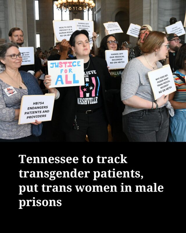 Tennessee lawmakers are compiling data on the state’s transgender population. A new law will require clinics to report the number of patients seeking gender-affirming care. 

Republicans who pushed for the reporting requirements say that it won’t include identifying information. But transgender advocates still worry. Over the past few years, Marianna Bacallao (@ba.marianna) reports that the legislature has passed a host of laws limiting the care that transgender patients can receive. In 2023, the state’s Attorney General was able to obtain detailed medical records of transgender patients at Vanderbilt University Medical Center. 

Other laws passed in 2026 named June “Nuclear Family Month” and required schools, prisons and shelters to only recognize a person’s sex at birth in gendered spaces — meaning transgender women could be placed in male prisons or trans boys could only use the girl’s locker room. Tennessee already has several laws requiring  gendered spaces in K-12 schools to adhere to a child’s sex assigned at birth. 

Follow along for more from reporter Marianna Bacallao and tap link in bio for more stories.