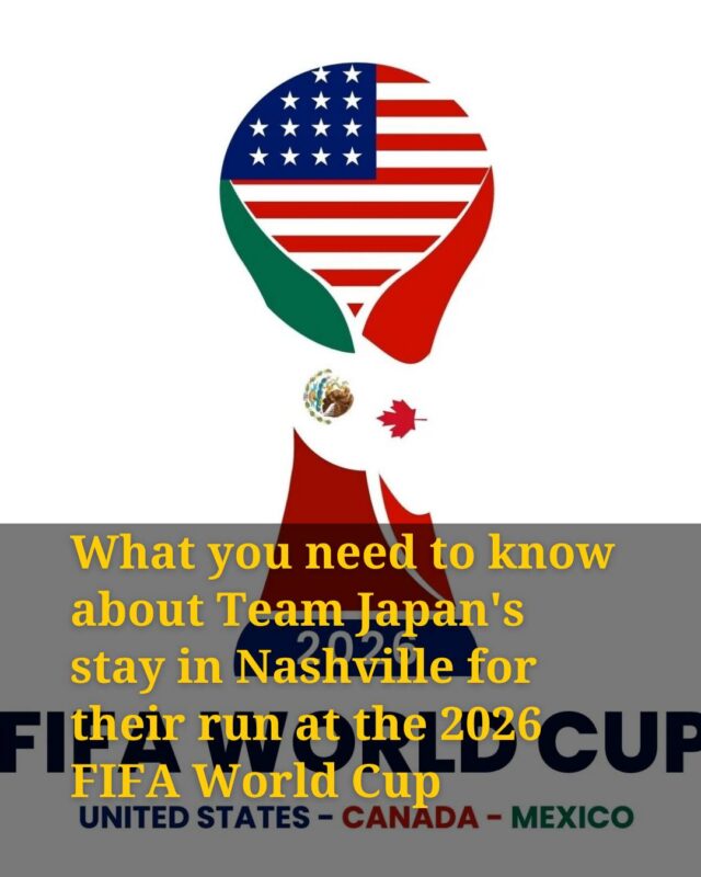 The Japan's Men's National soccer team will be making Nashville its home for their run at the 2026 FIFA World Cup.

Though Nashville was not on FIFA's list of approved Base Camp cities, the Samurai Blue came after Mayor Freddie O'Connell's Chief of Staff Masami Tyson flew to Japan and made her case to the Japan Football Association.

The Samurai Blue are a top 20 team, with impressive wins over Spain and Germany. 

Executive Editor of Soccer America Mike Woitalla said "I think Japan is the favorite among those teams who have never won it before." 

Injuries have held the team back all year, but if their team stands strong, they have a real shot of making history this summer.

They will be training at Nashville SC’s 16-acre facility in Antioch, and will hold a free practice day at Geodis Park on Monday.