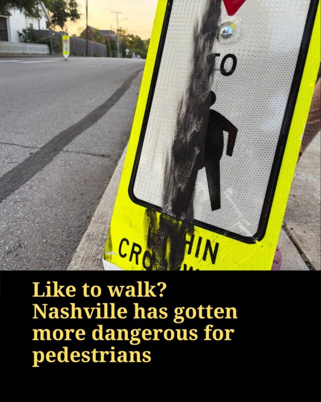 It’s no secret that Tennessee is a dangerous place for people who walk around our city.

We have seen years of high pedestrian fatality rates and various initiatives trying to tackle hazardous roadways. This summer, WPLN’s Cynthia Abrams reports that a new national report shows the issue has only gotten worse.

In the report, Memphis was identified as the deadliest city in the country for pedestrians. While further down the list, Nashville’s fatality rate is getting worse. There have been 16 people killed already while walking in 2026. 

Many incidents have been hit-and-runs, which can be difficult for police to solve.

For the full story, tap the link in bio. 

Photos: Tony Gonzalez
Metro Nashville Police Department / YouTube