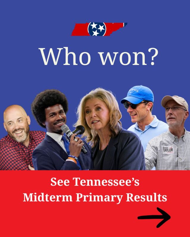 How well did President Trump’s candidates perform in Tennessee’s GOP primary? The results are in... and they are mixed.

Trump-endorsed Sen. Brent Taylor won the Republican ticket in the 9th Congressional District. But in the 5th, his choice of incumbent U.S. Rep. Andy Ogles lost to Gov. Bill Lee’s pick, former state ag commissioner Charlie Hatcher.

Trump opted not to make any endorsement in the gubernatorial race, where U.S. Sen. Marsha Blackburn defeated U.S. Rep. John Rose and state Rep. Monty Fritts. She will face Democrat Jerri Green in November.

Swipe for complete results, which you can also find at WPLN.org.