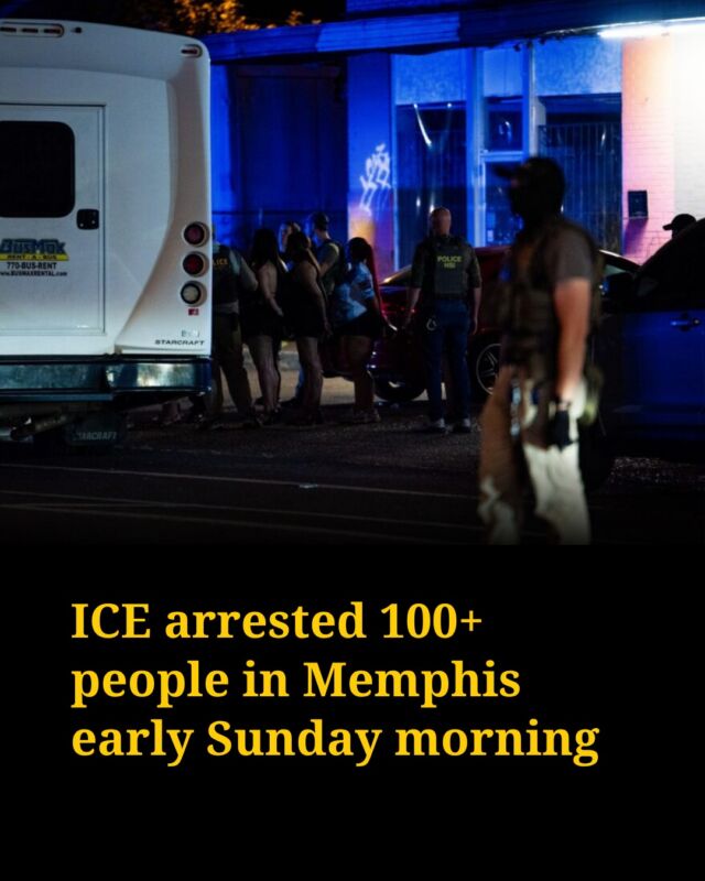 Immigration and Customs Enforcement agents arrested more than 100 people in Memphis early Sunday morning. It marks the largest raid in the city’s history, according to the local immigrant rights group 901 Vecindarios.

While Memphis police helped manage traffic and crowds afterward, Mayor Paul Young condemned the raid and says local police weren’t involved in planning or carrying it out.

“I know that distinction does not erase the fear people are feeling today,” Young said. “But I can assure you of this: the people impacted … are our neighbors. They are part of our Memphis community, and they deserve to be treated with dignity.”

Tap link in bio for more from WPLN reporter Marianna Bacallao (@ba.marianna).

Image: 901 Vecindarios
