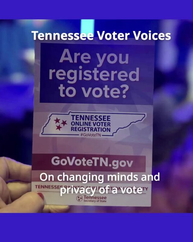 Elections. Your voice, your vote. But what do you do when you have changed your mind about a candidate or a party? Do you tell your friends? Family? Church group? Social media?

Reporter Justin Barney (@justinbarney) went out to talk to voters about just that. What could change a voter’s mind about a candidate? What factors determine if someone is public about their vote or private? Who influences a person’s feelings about a candidate or party? 

You will hear three voter voices here. The last two voices are from our election event held Oct 6, 2026, at Nashville Public Radio, and the first is from a polling place in Tennessee in August 2026. 

“I think if we were more vocal about who we support and who we want, we would actually be able to understand where people are coming from. I think people wanna be private so that they aren't confronted, therefore they won't be able to be held accountable,” says our second voter voice.

Who or what influences how you vote? What things do you consider if you are thinking about changing party or candidate? Do you choose to keep your vote private? Or do you prefer to publicize the candidates you vote for?

Tap link in bio for ongoing coverage of elections.

Photo: Tricia Drake / WPLN
Producer: Megan Jones
Editor: LaTonya Turner
